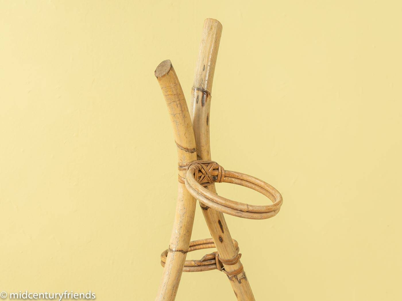Sculptural Bamboo Flower Stand
