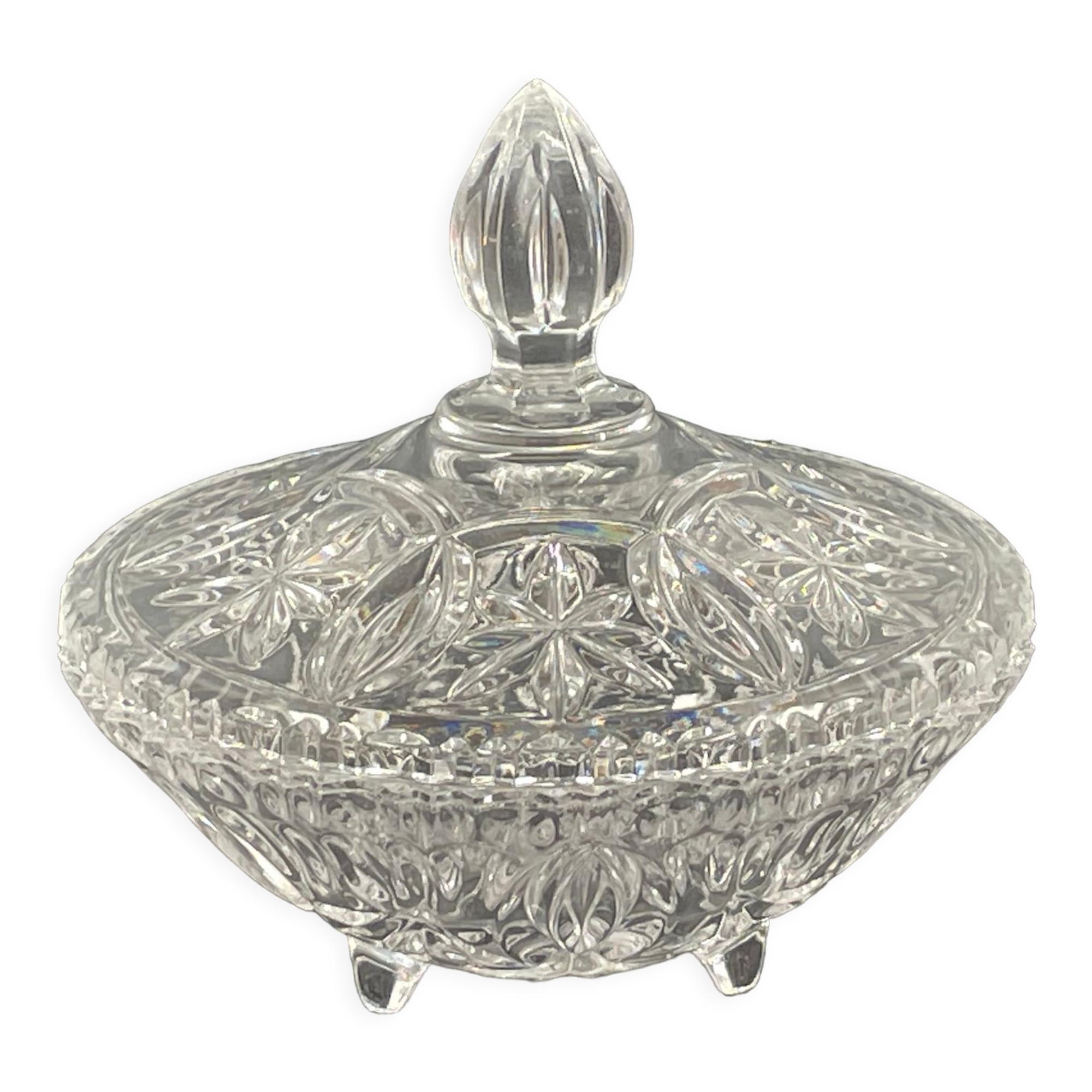 Crystal glass candy box