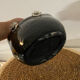Basket Vase "Handbag" in Blown Glass – Black & Transparent