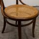 Chaise bistrot bois courbé 1900 cannage