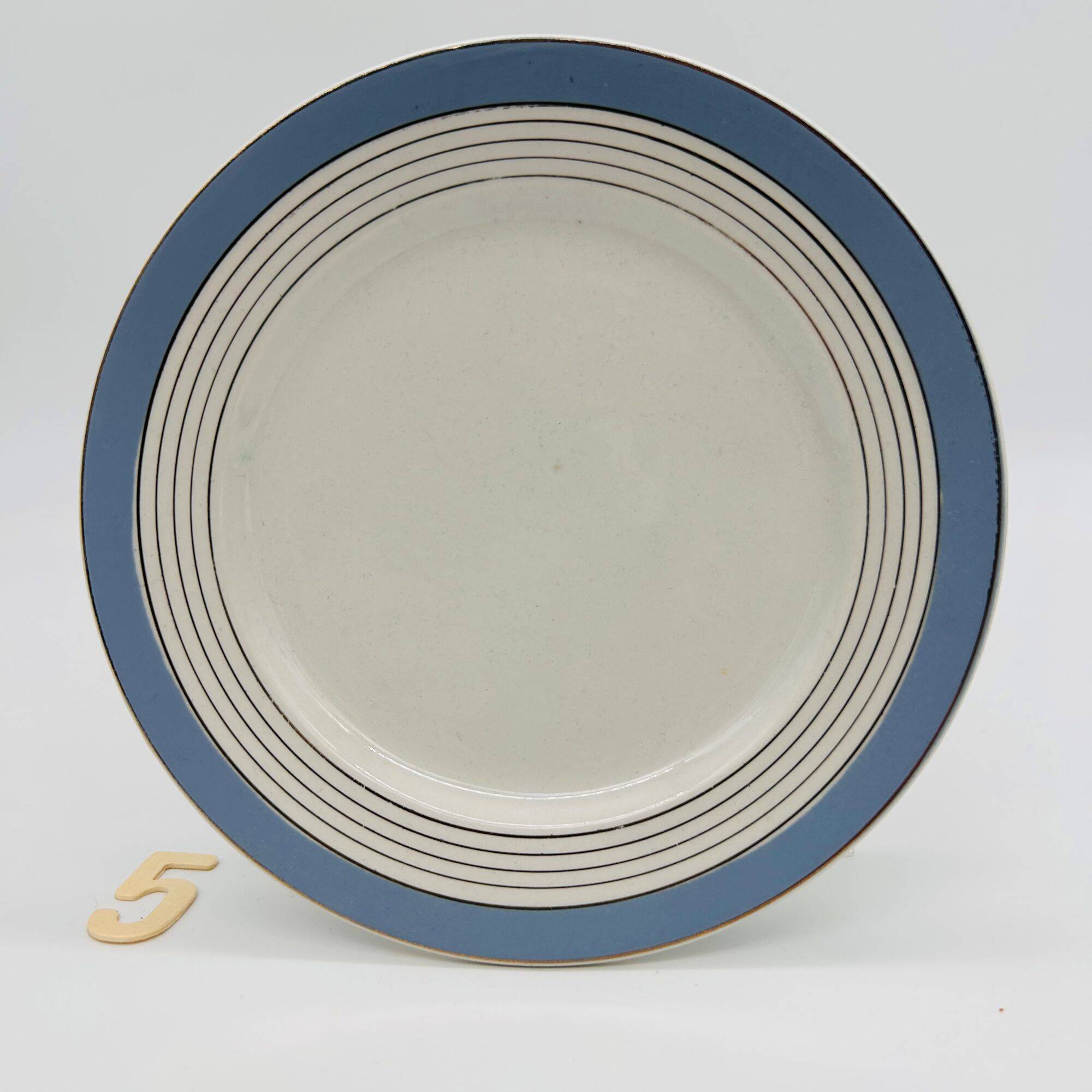 6 assiettes à dessert Lunéville KG, modèle Alma