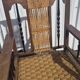Vintage fauteuil chaise en cordes tressees