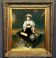 Portrait of a flower girl in a beautiful baguette frame.