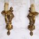 Pair of brass sconces
