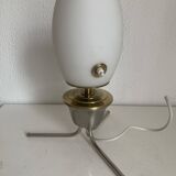 Vintage 1960 opaline tripod lamp mid century design - 34 cm