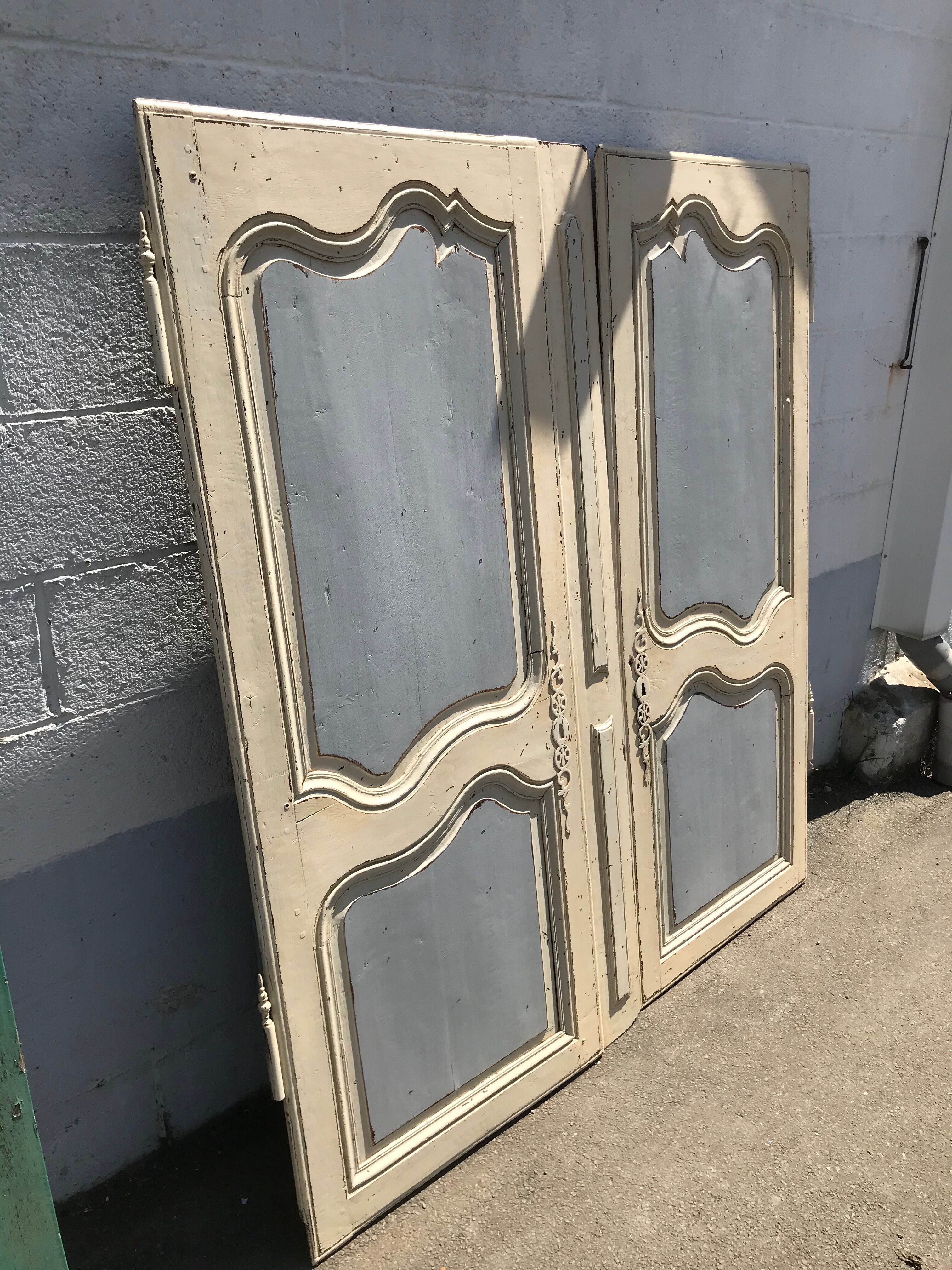 Series of two 18th century oak closets