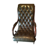 Fauteuil allongé Chesterfield