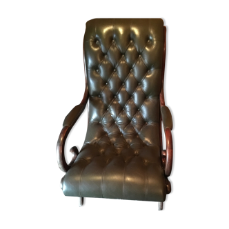 Fauteuil allongé Chesterfield