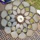 Mother-of-pearl lampshade suspension