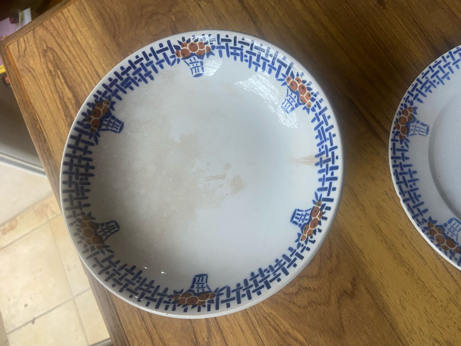 Pair of ceramic cups from St Amand 50s