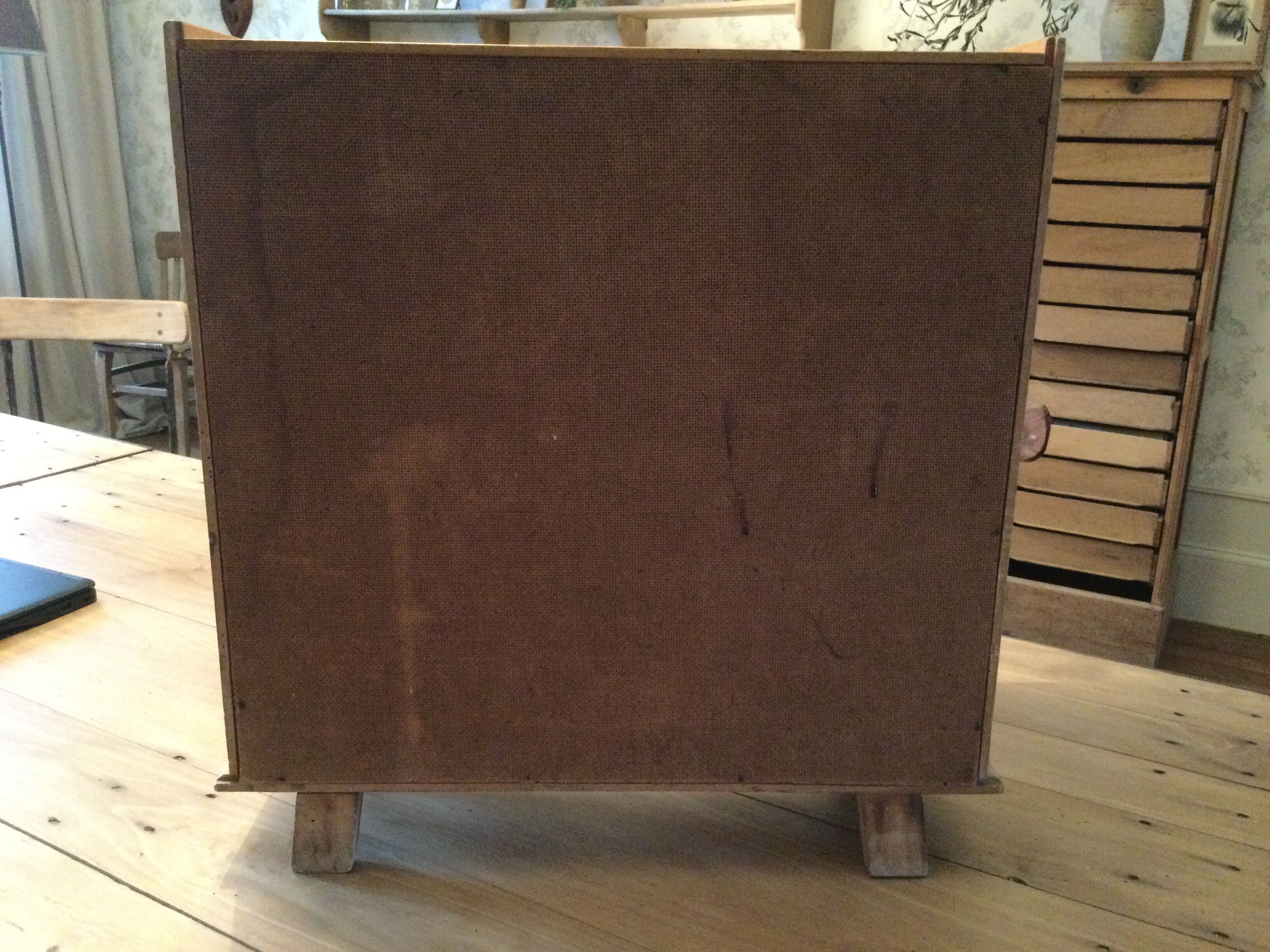 Vintage doll wardrobe cabinet