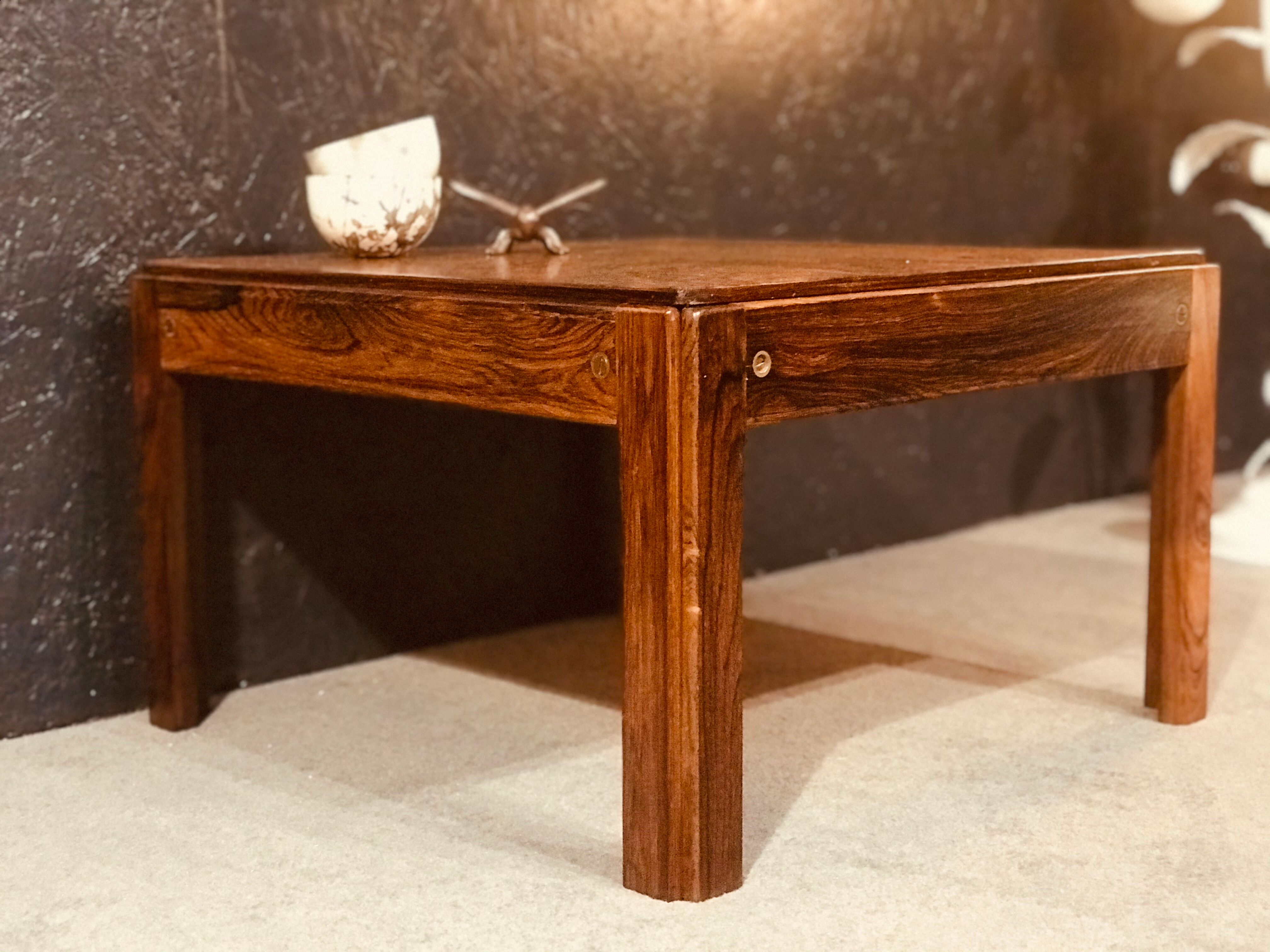 Small Mid-Century Danish Rosewood Coffee Table, 1960s