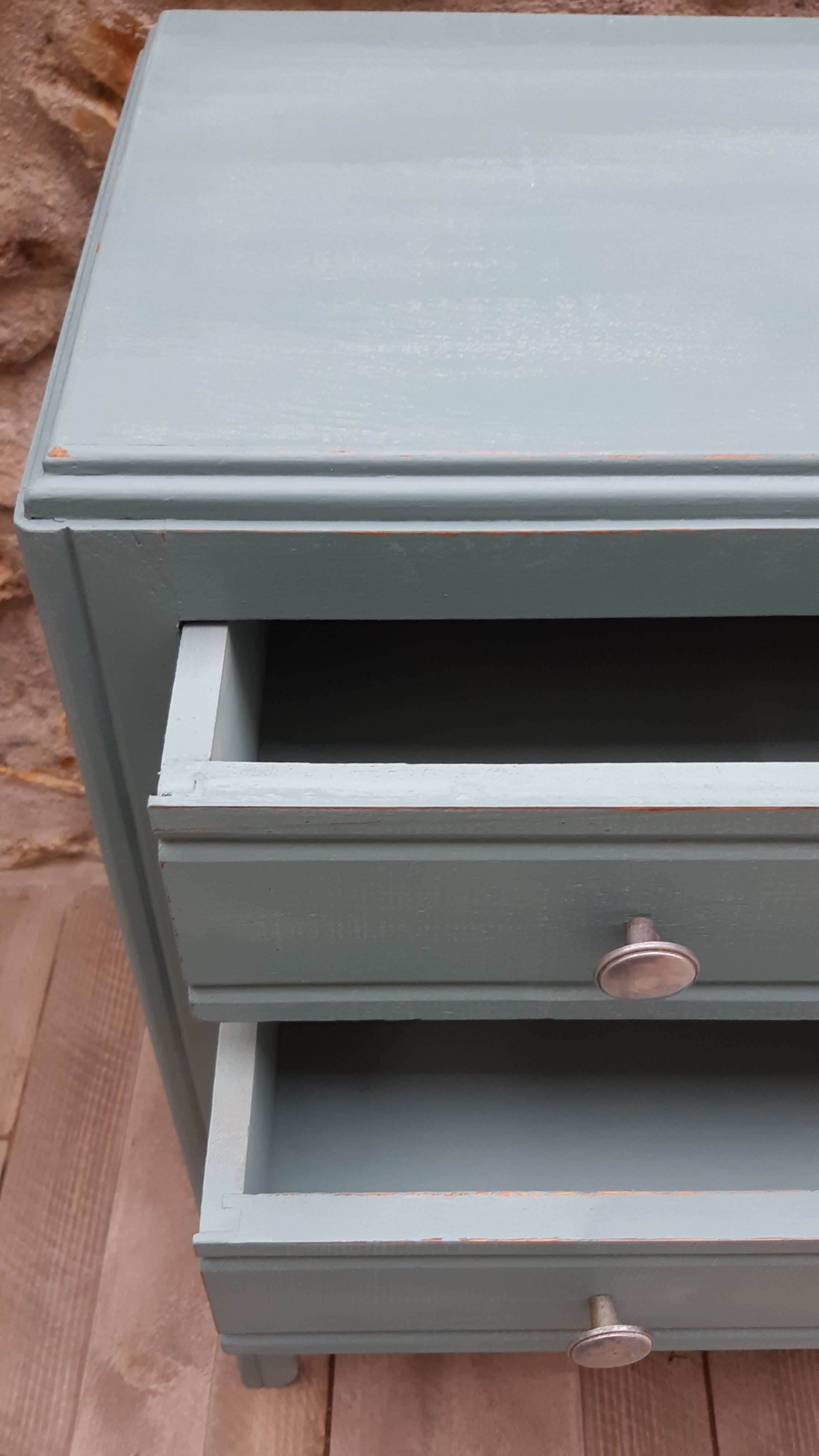 Blue vintage dresser