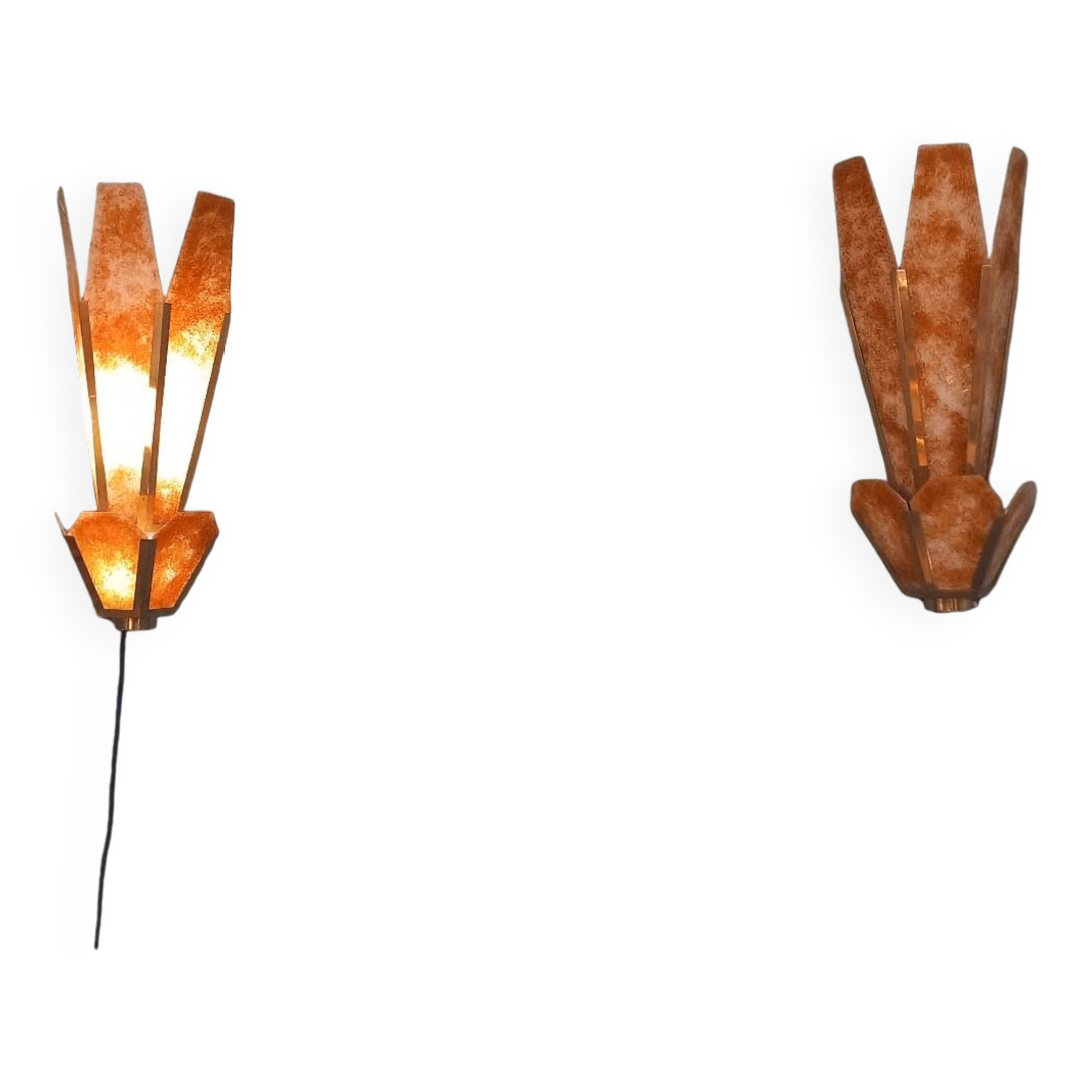 Pair of 1970 wall lights