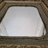 Giltwood mirror gilded wood late 19th century (66×55cm)