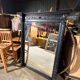 Large antique wooden mirror