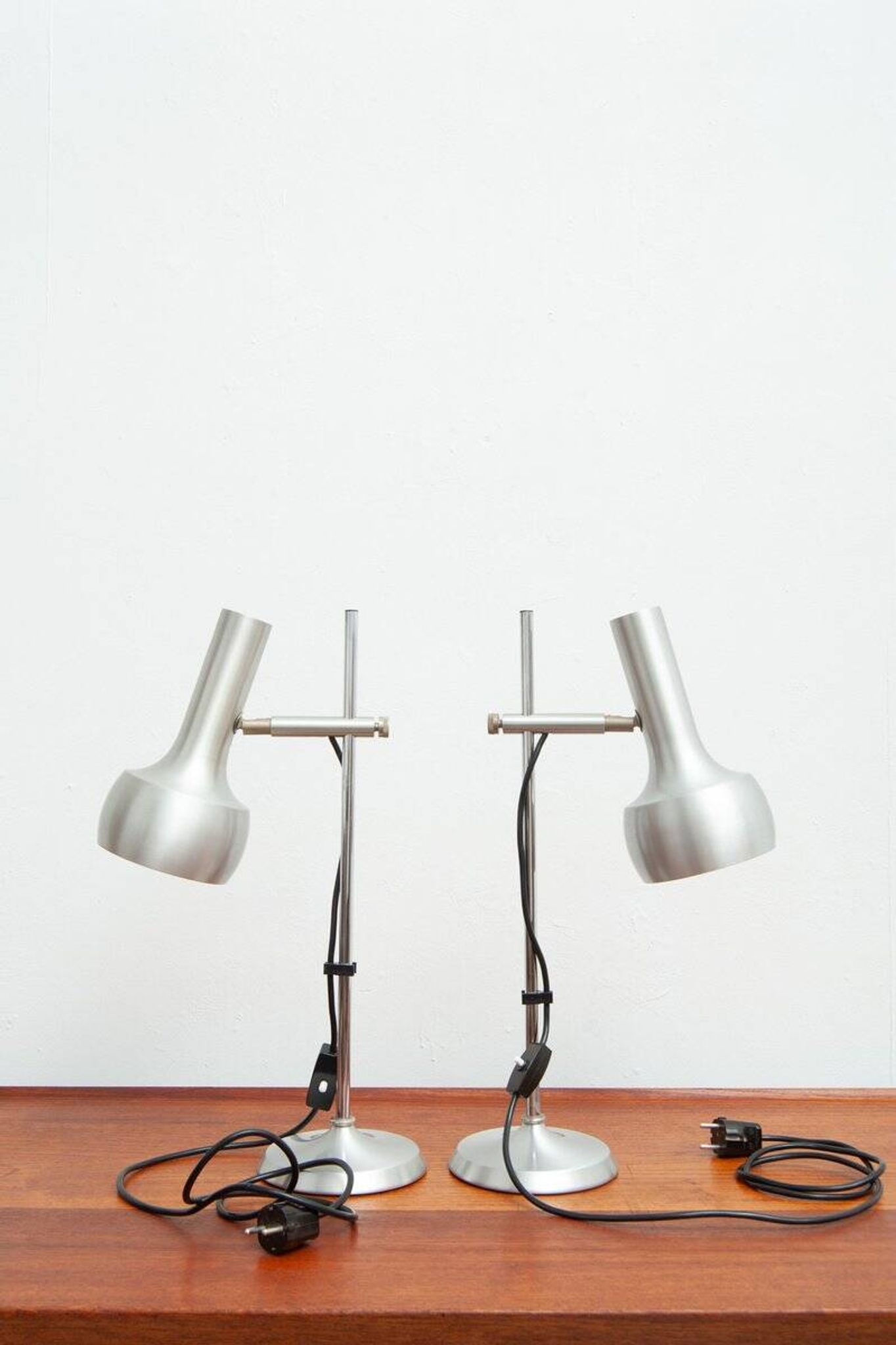 Ensemble de 2 lampes de table par Leclaire & Schäfer, années 1960.