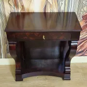 Empire-style console – Mahogany – 1 drawer – 19th century