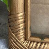 Bamboo and glazed wicker frame