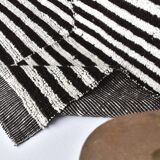 7x10 Chunky Wool Striped Handmade Rug, 206x295Cm