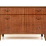 Commode scandinave en acajou, Suède, 1950