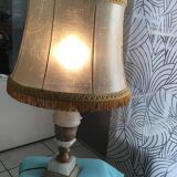 Alabaster and marble lamp