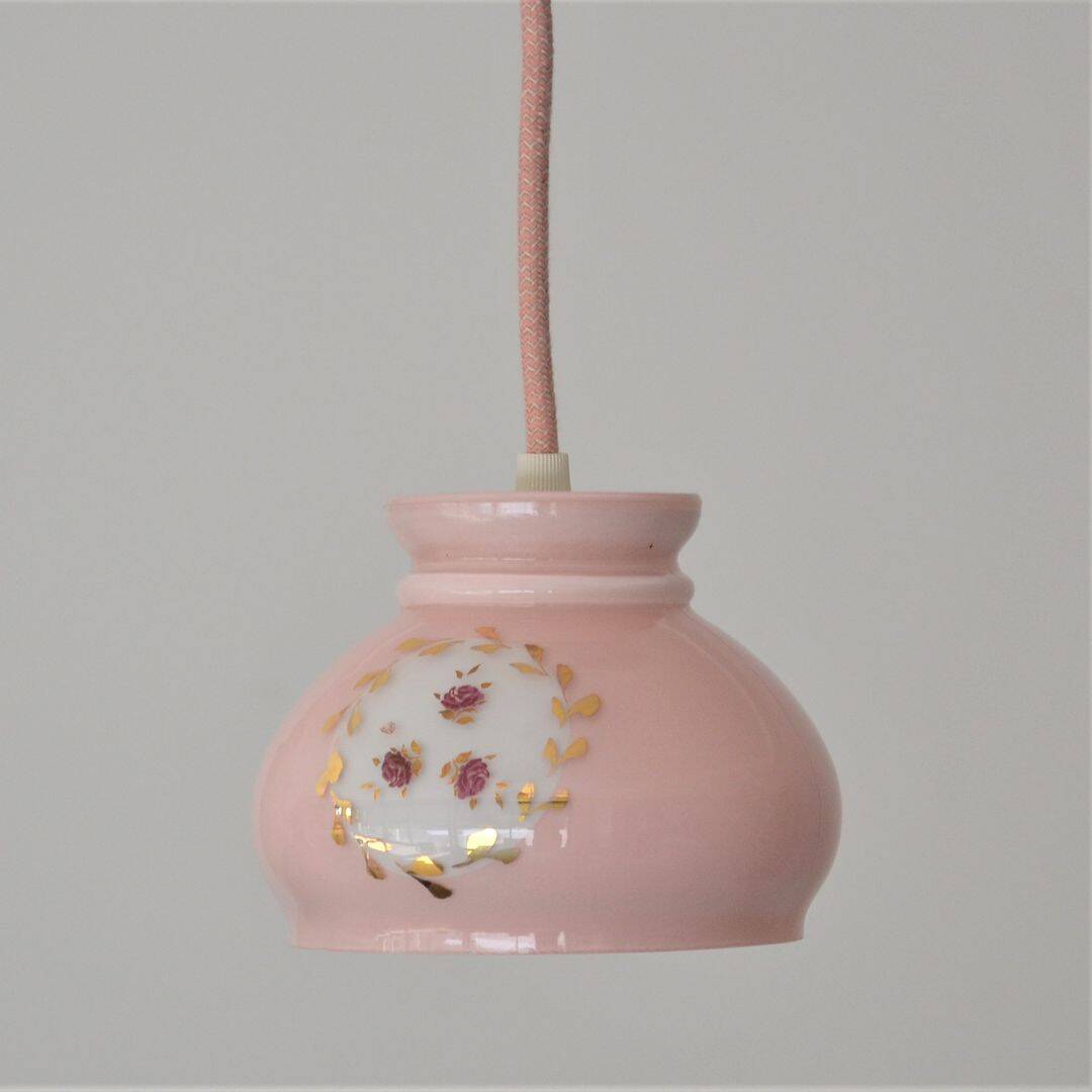 Pink vintage stroller