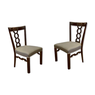 Pair of cubist chairs 1900