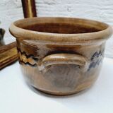 Glazed terracotta pot