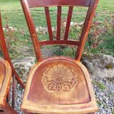 Bistro chairs with patterns