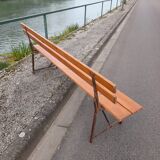 Folding bench of guinguette year 50