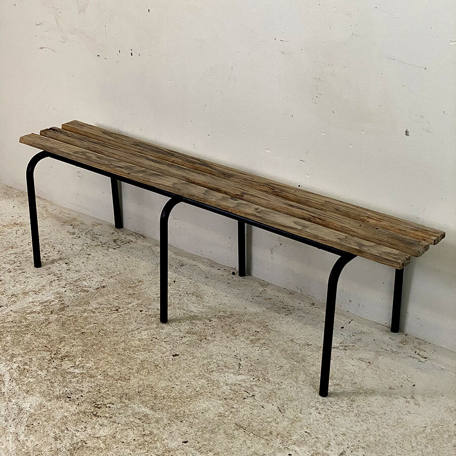 Vintage school bench 50's