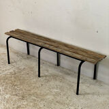 Vintage school bench 50's