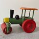 Wooden road roller tractor