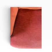Ensemble de 2 fauteuils/sièges vintage rose poudré à franges