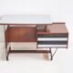 Small wooden desk with metal structure, Italy, 1960s.