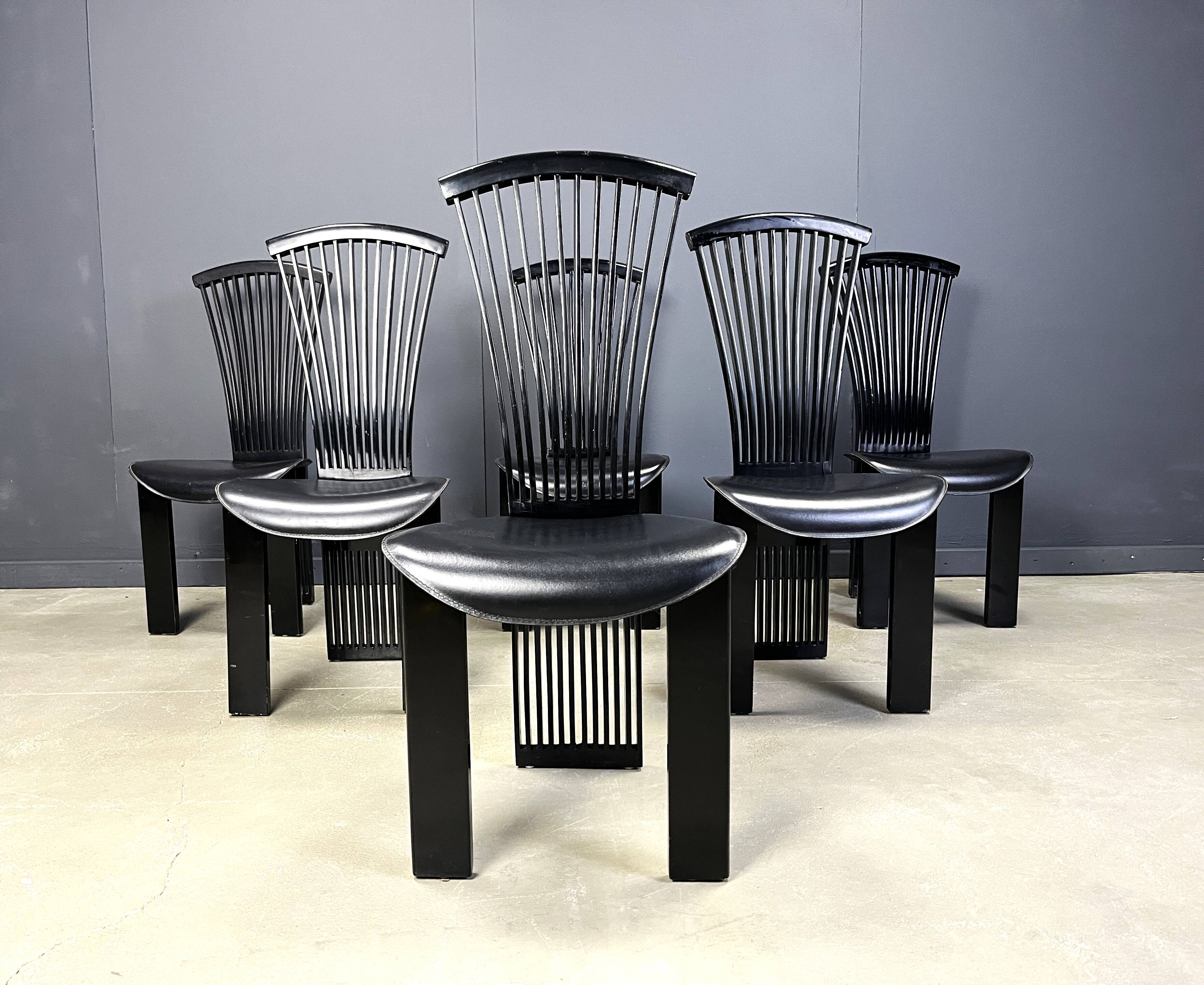 Vintage dining chairs by Pietro costantini, 1980s, set of 6