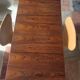 Arne Jacobsen Rosewood Drop leave Table with chairs Fritz Hansen
