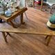 Mahogany wood bench