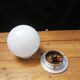 Art deco ceiling lamp, globe white opaline, 15 cm, circa 1940
