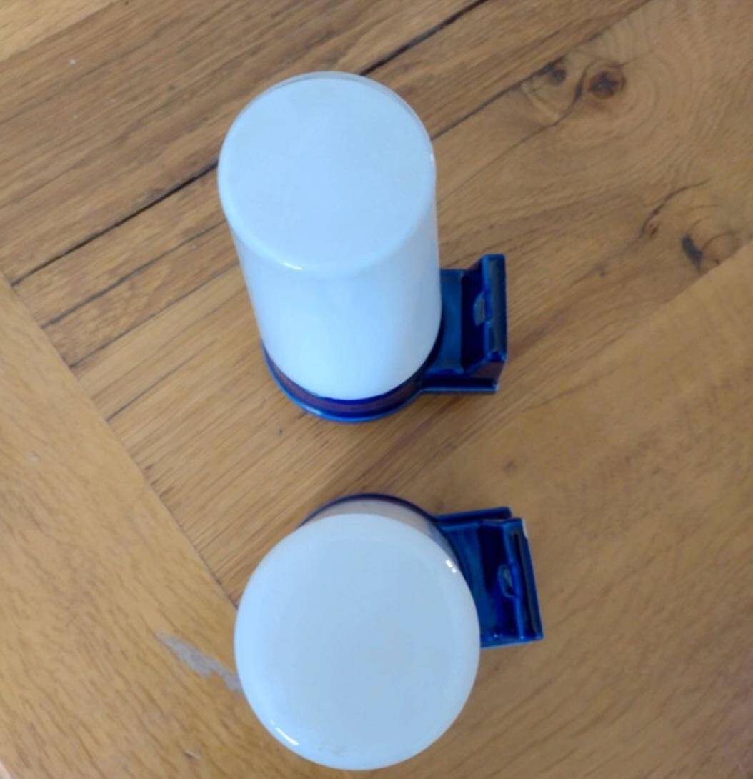 Sigvard Bernadotte bathroom wall lights for Ifö 1960s vintage