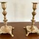 Pair of brass candlesticks