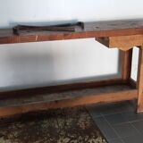 Old workbench large solid wood to restore