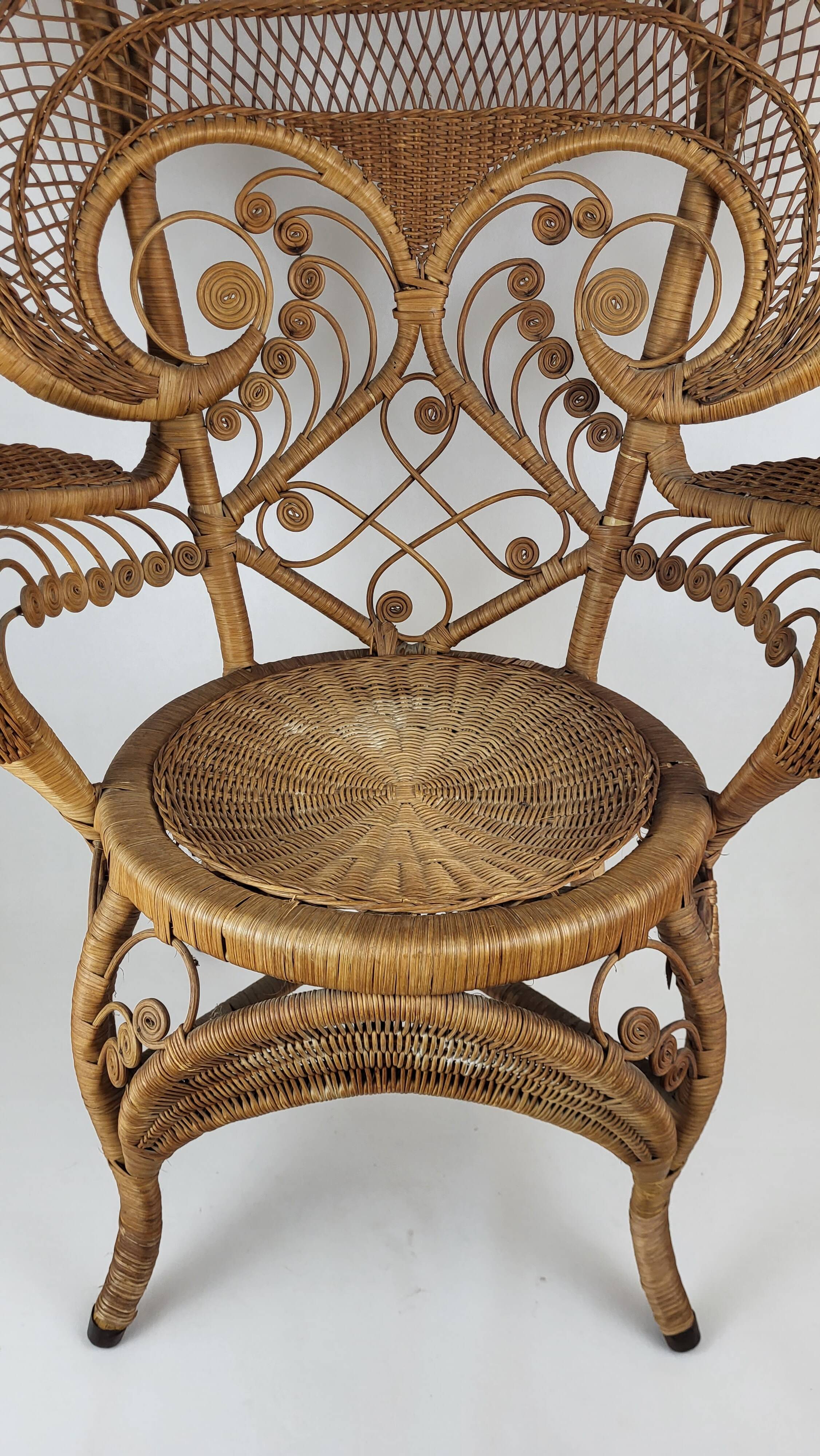 Emmanuelle Peacock Armchair 1960s