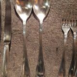 98-piece silver metal cutlery set