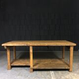 Old oak workshop table