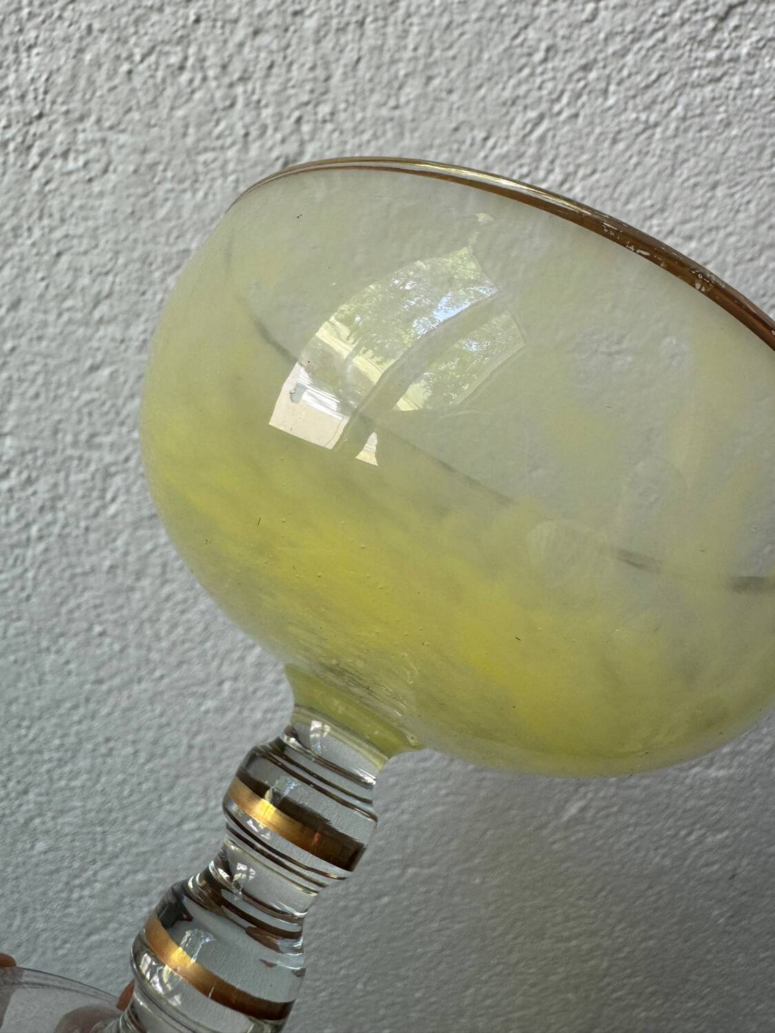 Multi-colored Venetian crystal ice cream cups