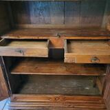 Louis xiv cabinet in solid walnut from the 18th century