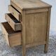 Small workshop cabinet with 3 stripped oak drawers.