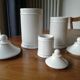 19th century white porcelain pharmacy pots.
